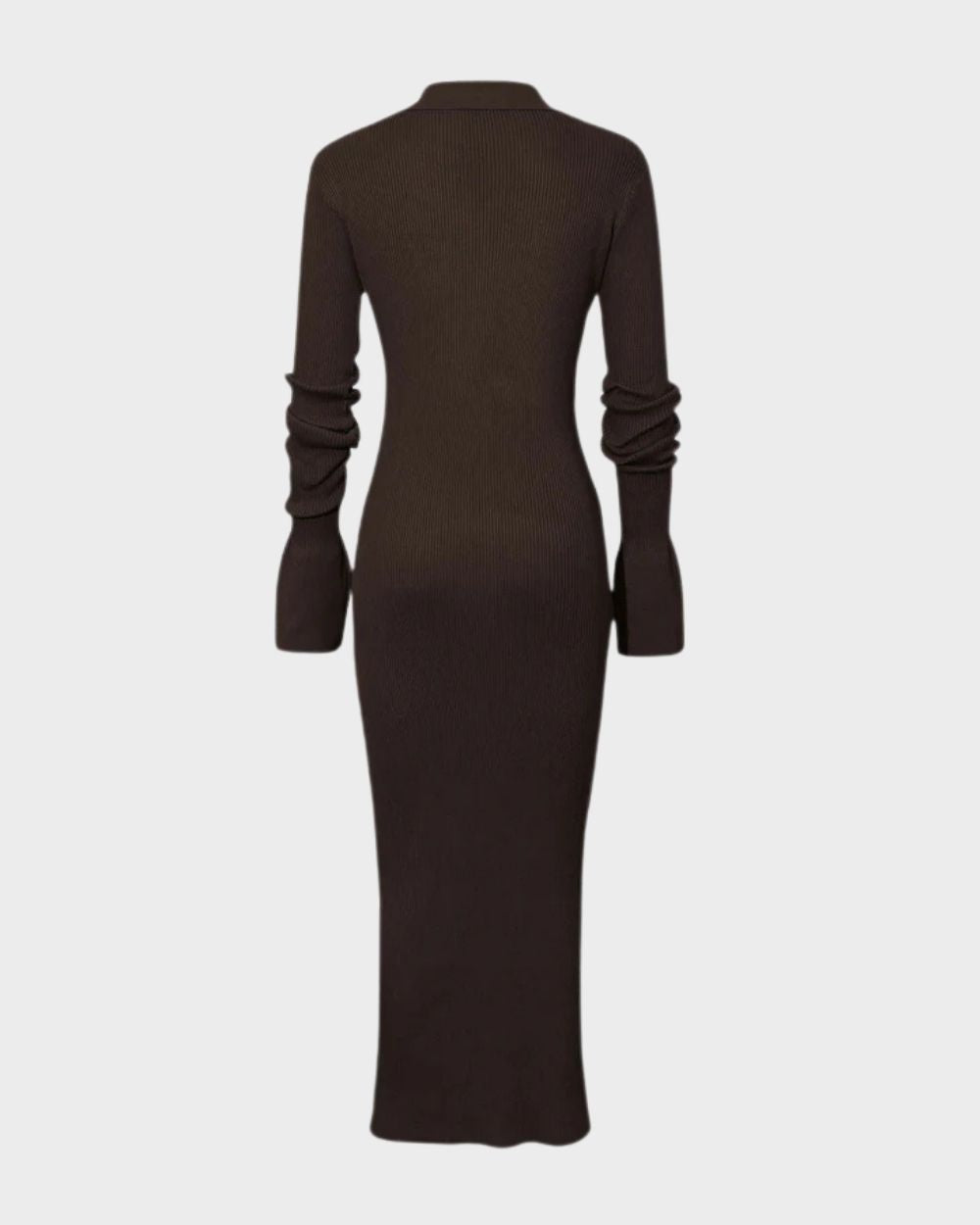 Labbro Shell Sleeve Ribbed Maxi Dress