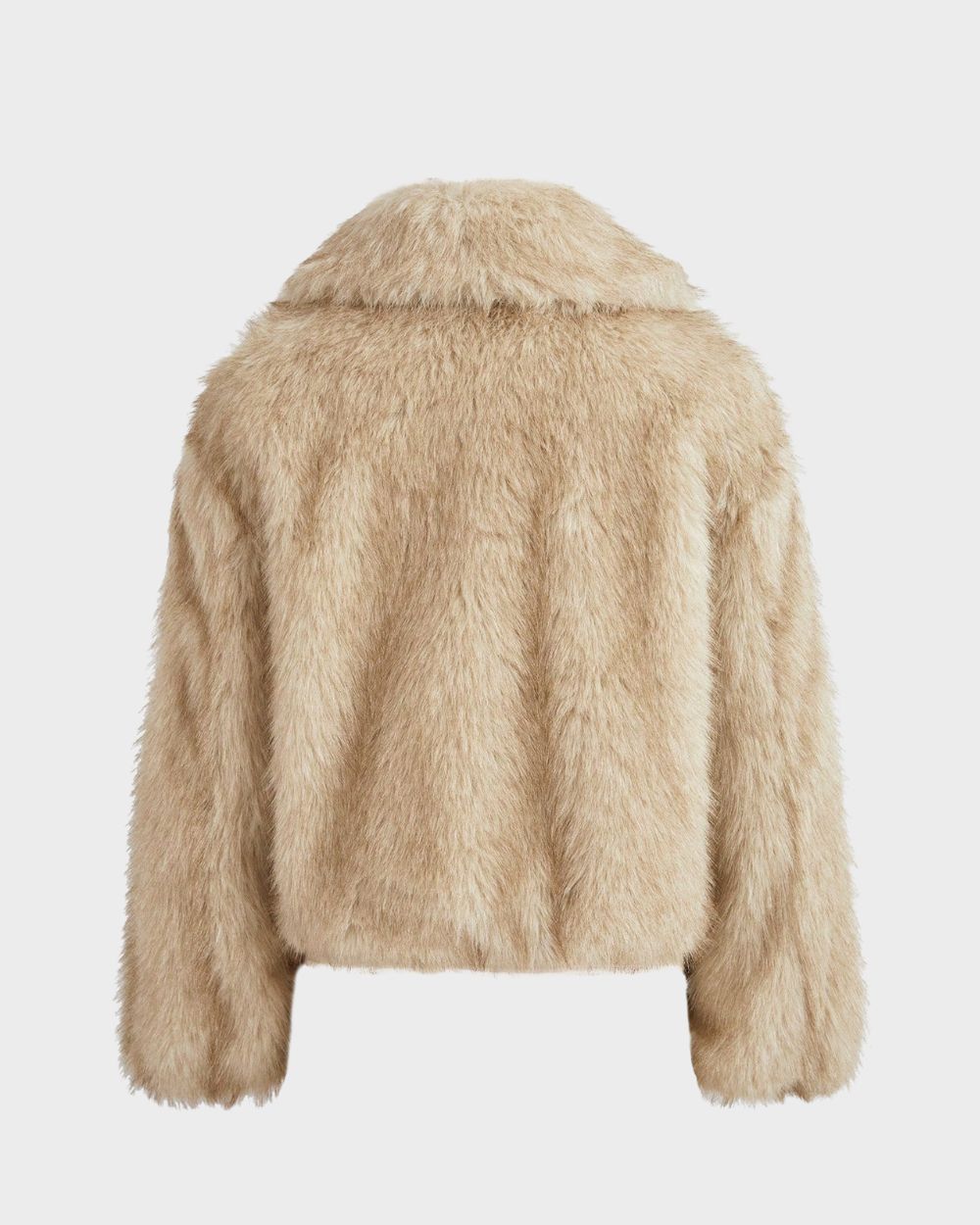 MATHILDE PEACH FAUX FUR COAT