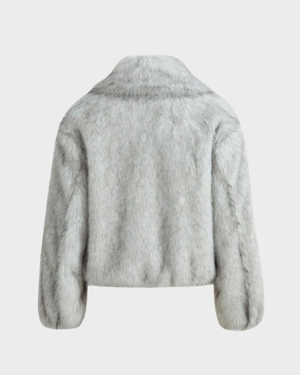 MATHILDE GREY FAUX FUR COAT