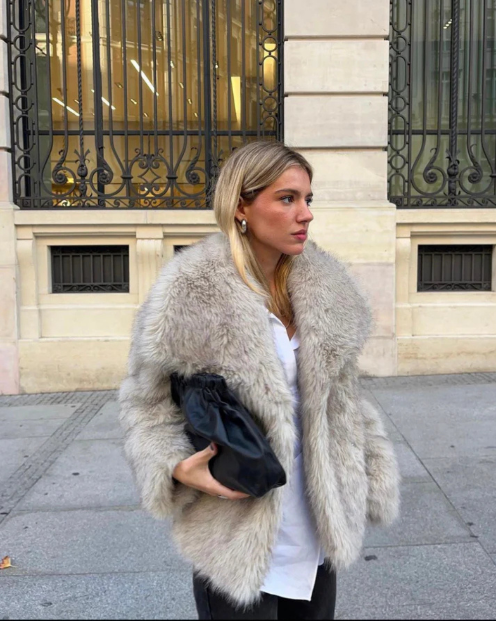 CLASSIC FAUX FUR COAT