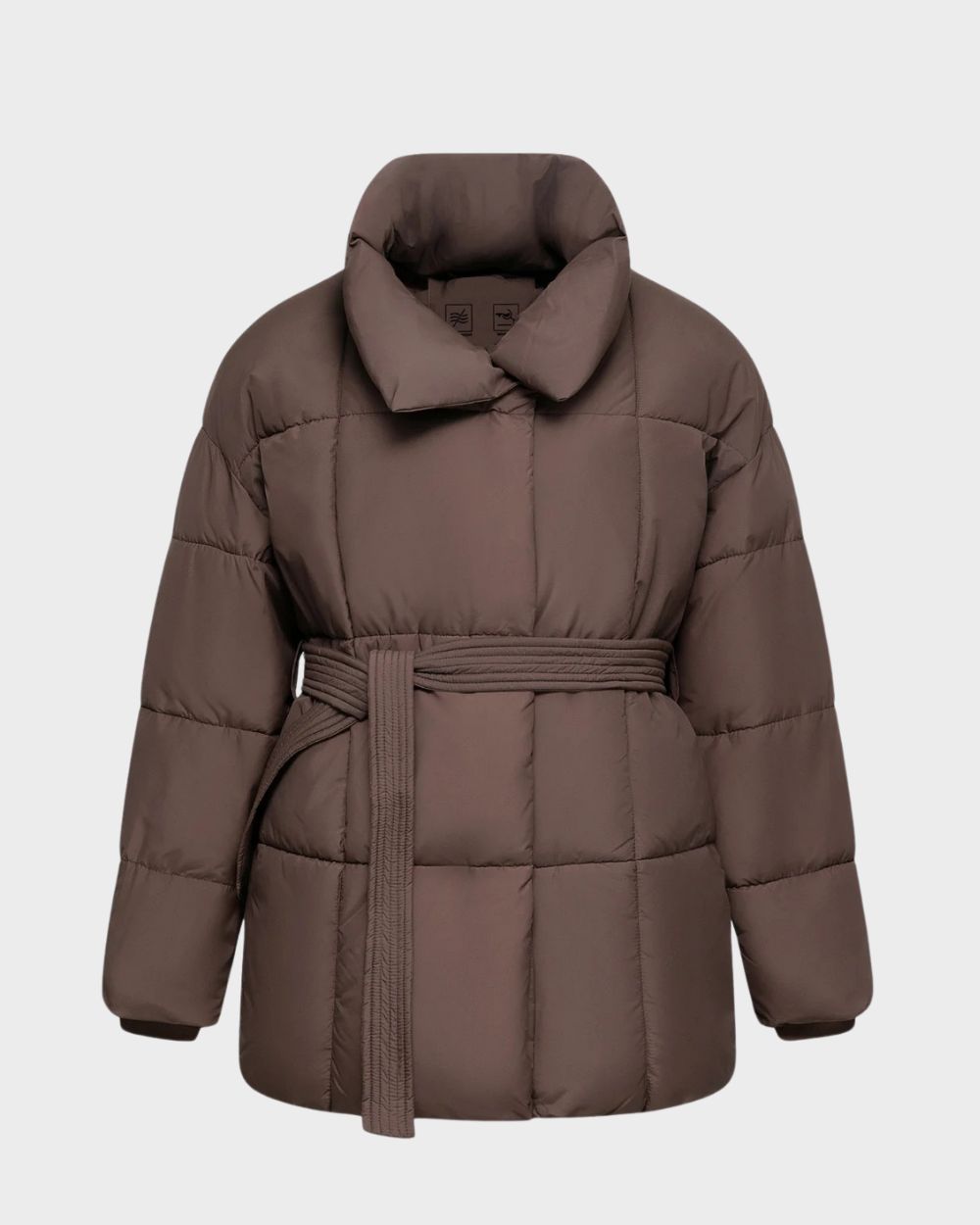 MID-LENGHT LUXE BELTED PUFFER COAT