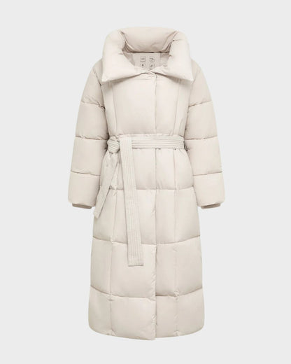 MAXI LUXE BELTED PUFFER COAT